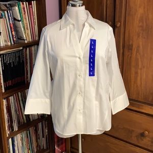 Foxcroft White Button-down Shirt